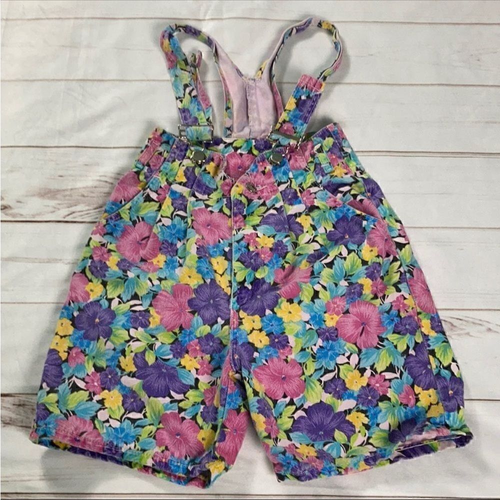 Sierra West Vintage Floral Jean Overalls
